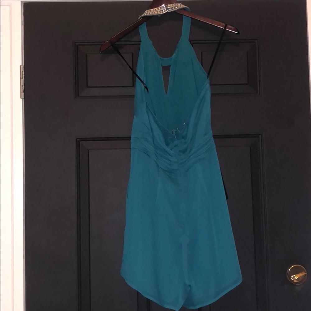 Bebe halter romper in teal color NEW SIZE 8 - Picture 5 of 6